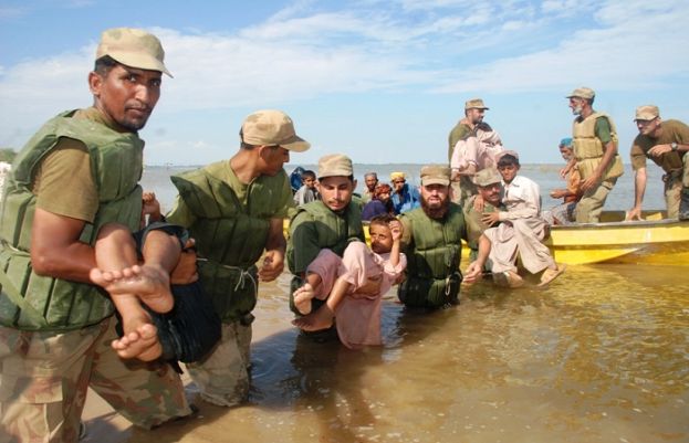 Army called in as floods uproot millions