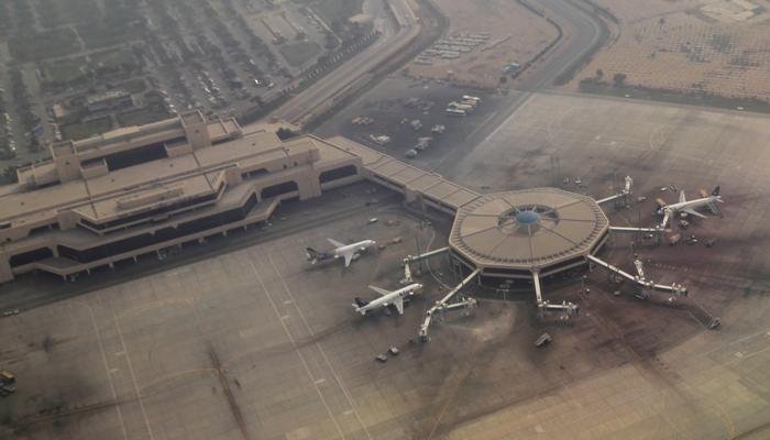 An aerial view of the aeroplane hub at the airport in Karachi, Pakistan February 3, 2017. — Reuters