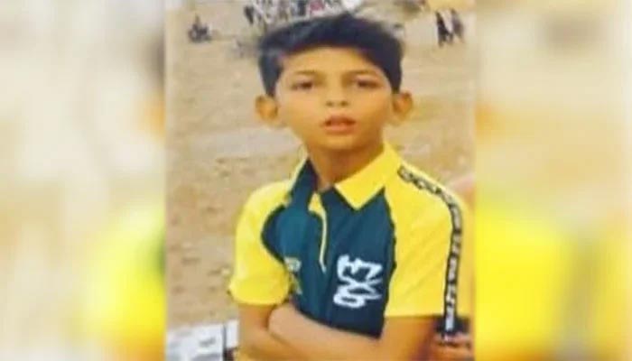 The picture shows 12-year-old Shaheer. — Screengrab/Geo News