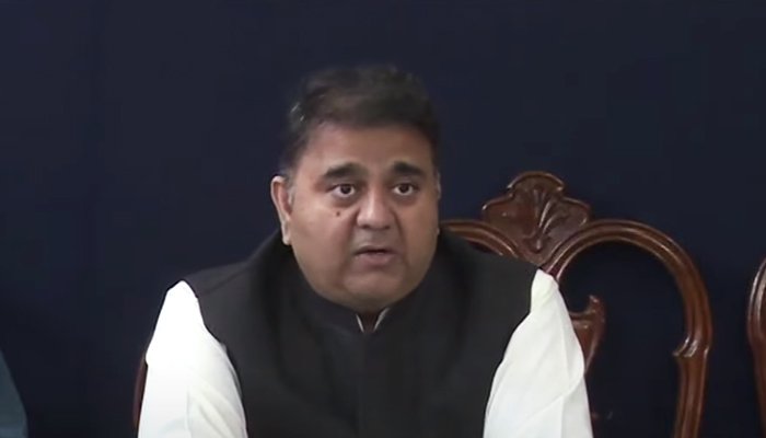 PTI Senior Vice President Fawad Chaudhry addressing a press conference in Islamabad, on September 26, 2022. — YouTube/Geo News screengrab