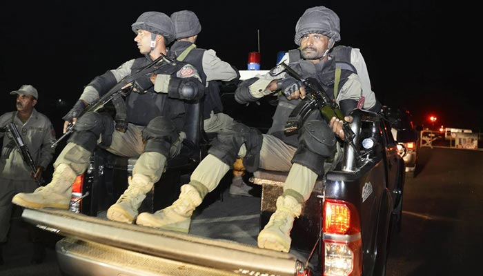 Rangers in action in Islamabad. — AFP/File