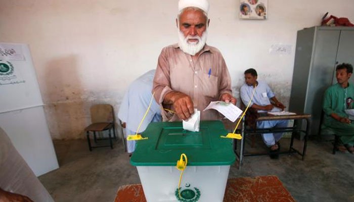 A citizen can be seen filing a casting his vote. — Reuters/File