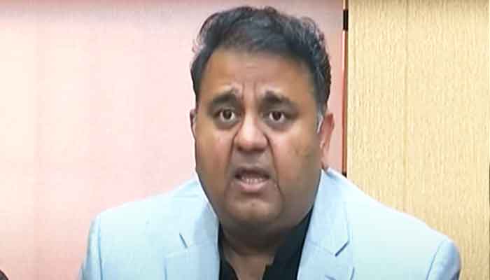 Pakistan Tehreek-e-Insaf (PTI) Senior Vice President Fawad Chaudhry addressing a press conference in Lahore on February 21, 2023. — YouTube screengrab/Hum News Live