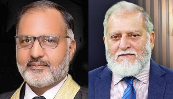Justice (retired) Shaukat Aziz Siddiqui (L) and Orya Maqbool Jan (L).— Twitter/@OryaMaqboolJan