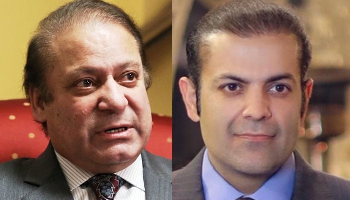 Pakistan Muslim League-Nawaz supremo Nawaz Sharif (left) and Suleman Shahbaz. — AFP/Author/File