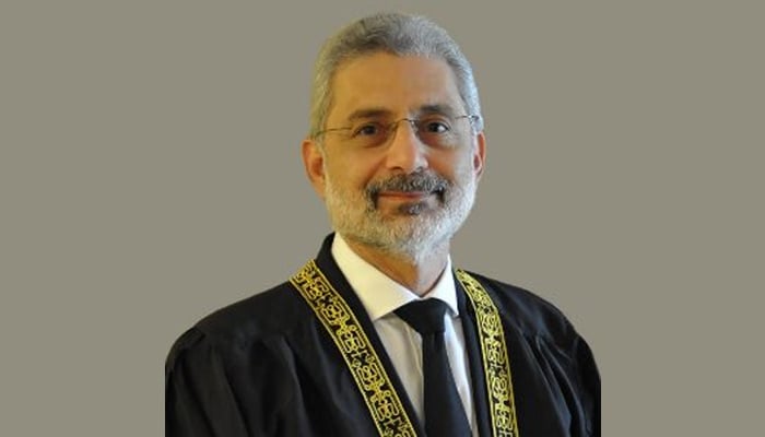 Supreme Court Justice Qazi Faez Isa. — SC website