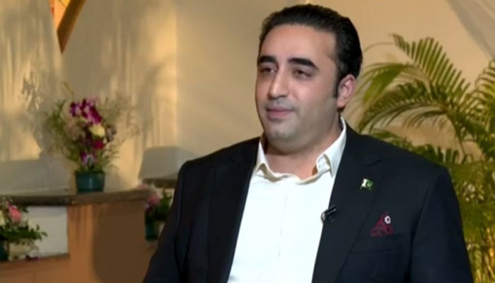 FM  Bilawal Bhutto Zardari speaks during interview with India Today. — Screengrab of India Today video