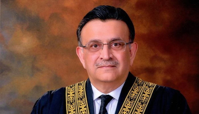 Chief Justice of Pakistan (CJP) Umar Ata Bandial. — SC website