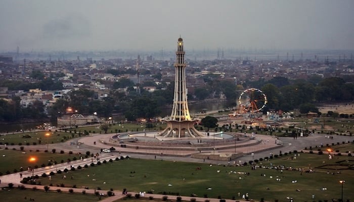 A file photo of Minar-e-Pakistan in Lahore. Photo: AFP